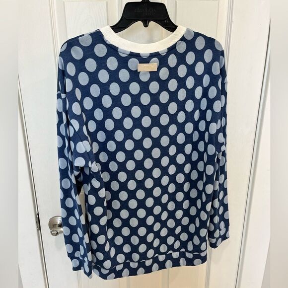 Adidas Blue Polka Dot Sweatshirt - Picture 9 of 10